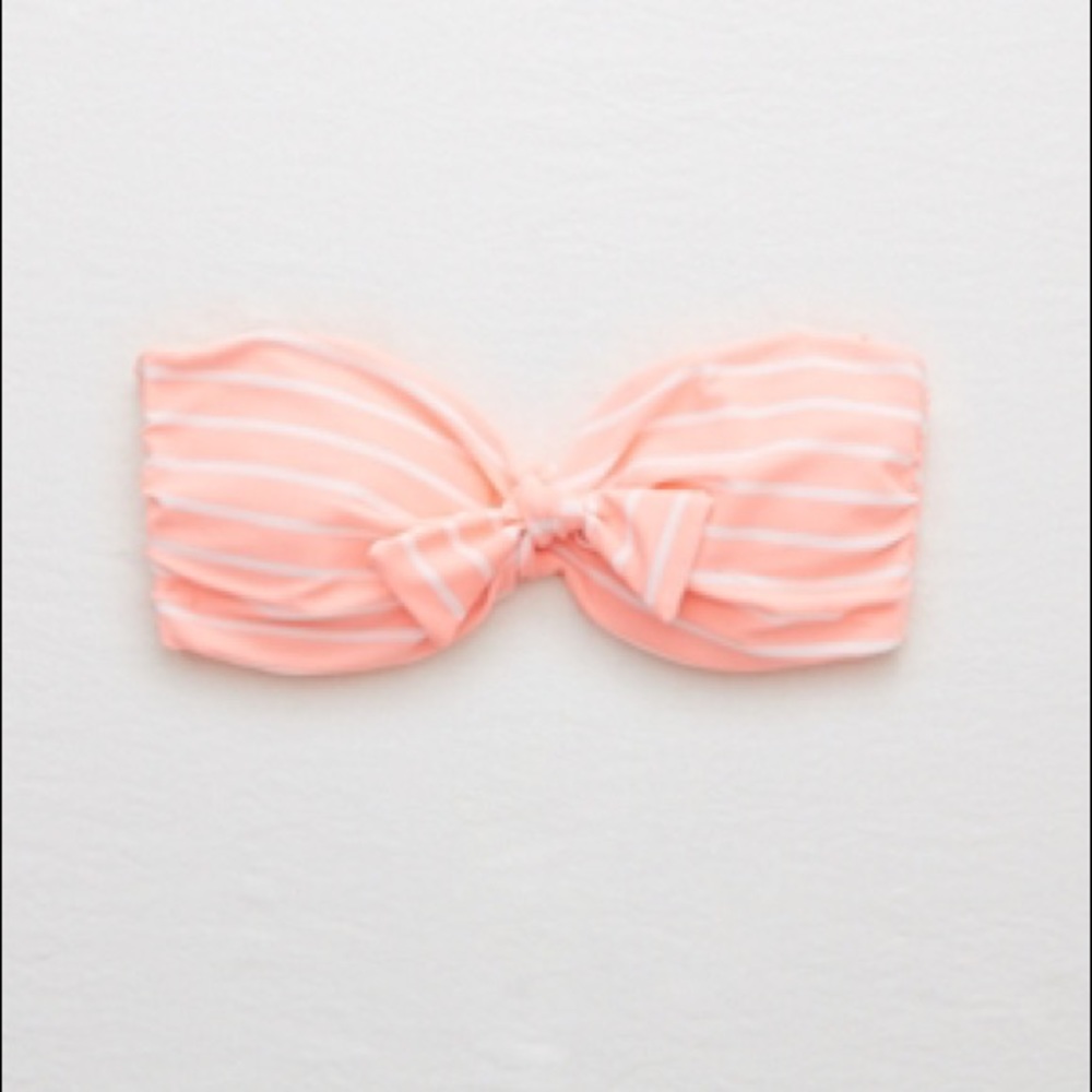 Aerie Bikini Top Bandeau Adjustable Strap Padded